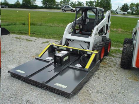 bobcat skid steer with brush hog|brush mower attachment for bobcat.